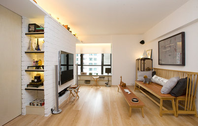 Houzz Tour: Airplane Efficiency for a Minimalist Hong Kong Flat