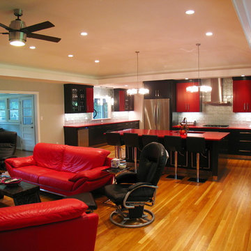 View of Great Room, Kitchen, and Pantry