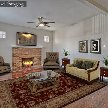Virtual Staging - Family Room Cozy
