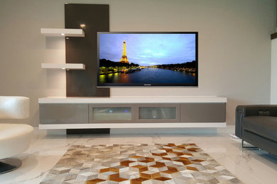 Inspiration for a medium sized contemporary games room in Miami.