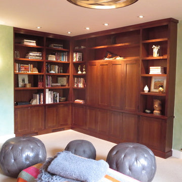 Walnut Family Room Bookcase & TV Cabinet