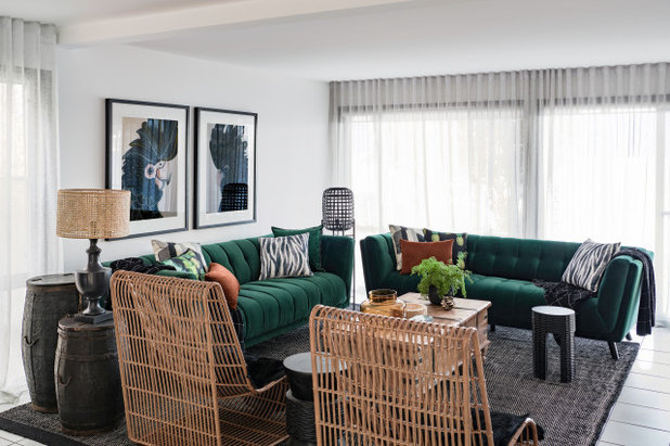 Contemporary Family Room by Kaiko Design Interiors