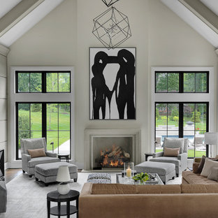 Family room - large transitional family room idea in St Louis