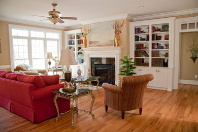 Inspiration for a timeless family room remodel in Raleigh