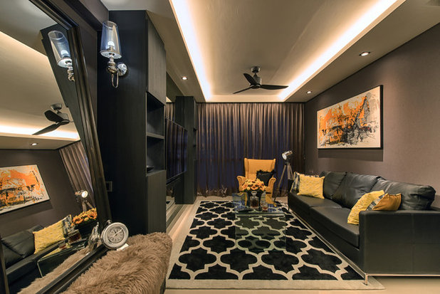 Contemporary Family  Room by Mr Shopper Studio