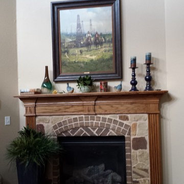 Western Style Family Room in Las Colinas
