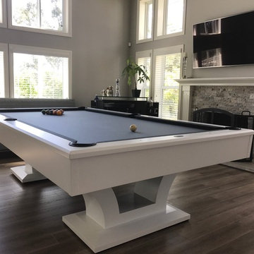 White Olhausen Bellagio Pool Table