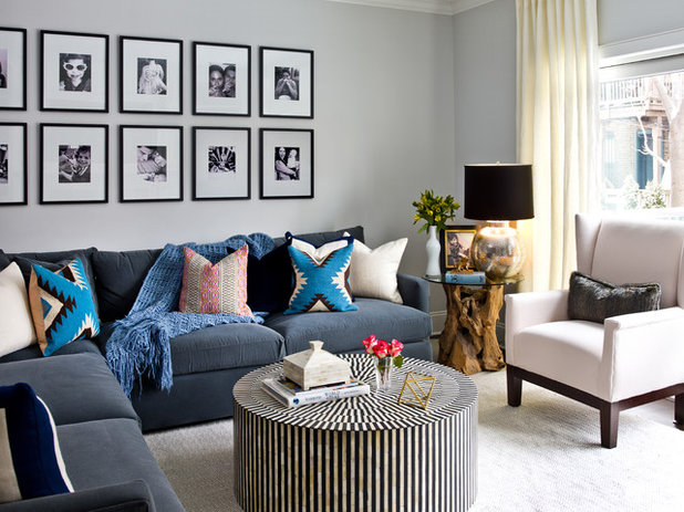 Fusion Living Room by Brynn Olson Design Group, LLC.