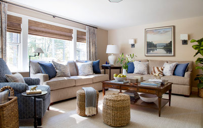 New Decor Creates a Sophisticated and Comfortable Family Room