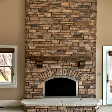 Wood Fireplace Remodel - Bentleyville