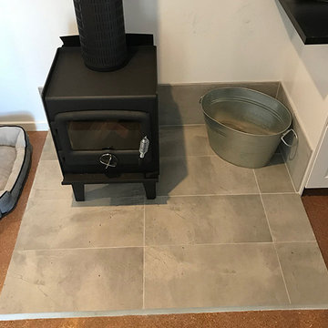 Wood Heater Hearth, in North Woodend
