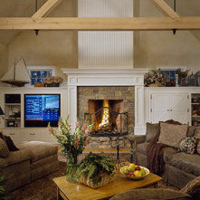 Rustic Family Room by Witt Construction