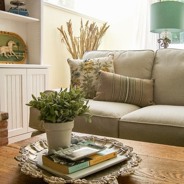 Yellow Southern Farmhouse Living Room