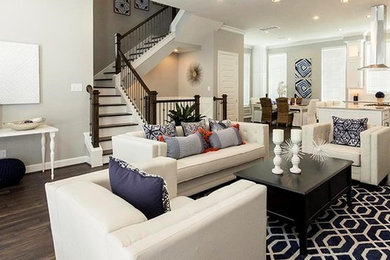 Inspiration for a contemporary family room remodel in Houston