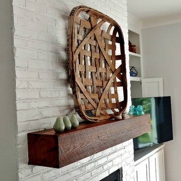 Yoon Contemporary Modern Raleigh House - fireplace mantle