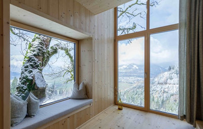 Casas Houzz: Un interior 100 % de madera en un valle de Salzburgo