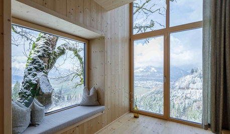 Casas Houzz: Un interior 100 % de madera en un valle de Salzburgo