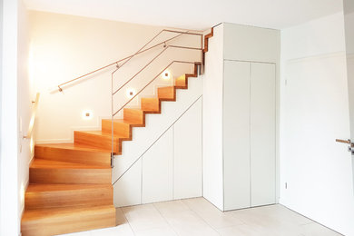 Inspiration for a large contemporary staircase in Dusseldorf.
