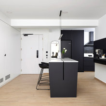 Houzz Tour: Black-and-White is Not Boring in This Slick 4-Room Flat