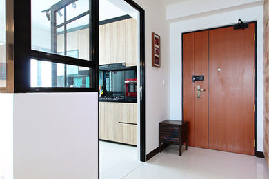 Design ideas for a modern entrance in Singapore.