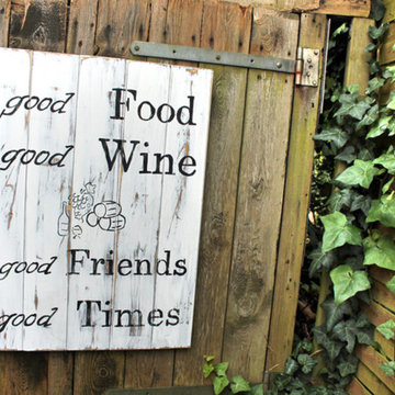Holzschild,XXL,Vintage, good food...