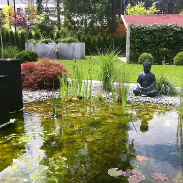japanischer Gartenteich, Brunnen