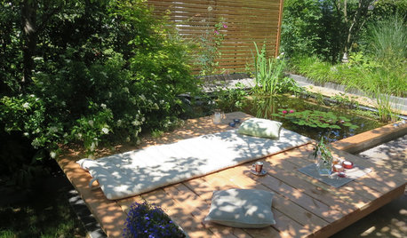 Pflegeleichter Garten mit großem Sonnendeck