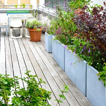 Sonnige Terrasse und Dachgarten