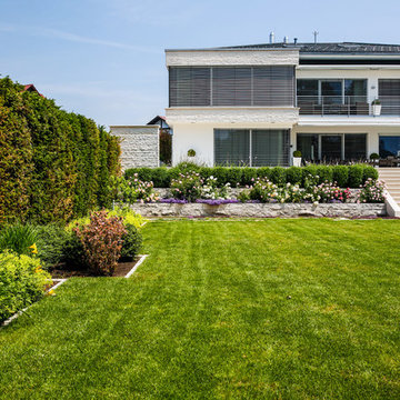 Villa mit Wasserspiel