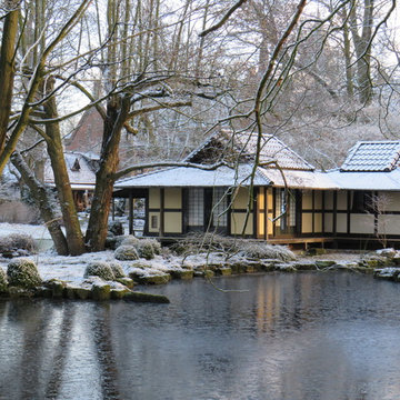 Winterimpressionen von Schloss Eickhof in Liebenau (Niedersachsen)