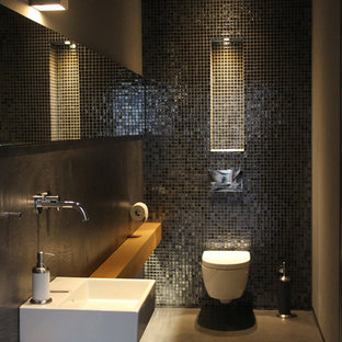 75 Beautiful Modern Black Powder Room Pictures Ideas July 2021 Houzz