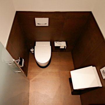 Modernisierung eines Gäste WC's - im Herzen von München - linke Seite