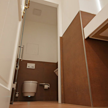 Modernisierung eines Gäste WC's - im Herzen von München - linke Seite