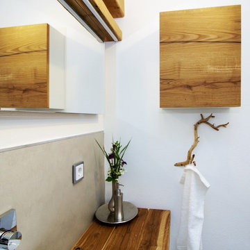 Rustikal modernes Badezimmer