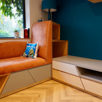 hexagonal book case