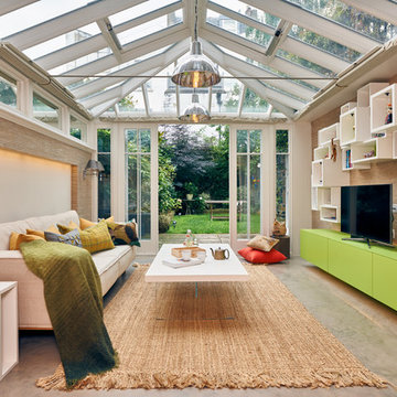 Open plan family room, conservatory