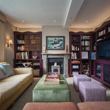 Purple Library/Family Room