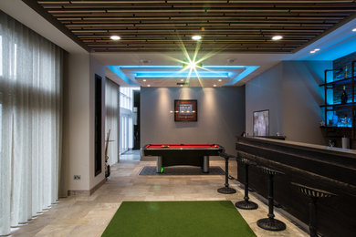 Photo of an expansive modern games room in Cardiff.