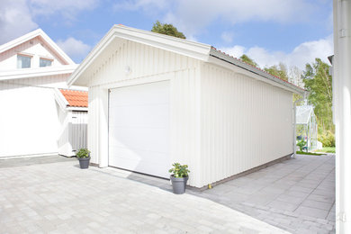 Exempel på en nordisk garage och förråd