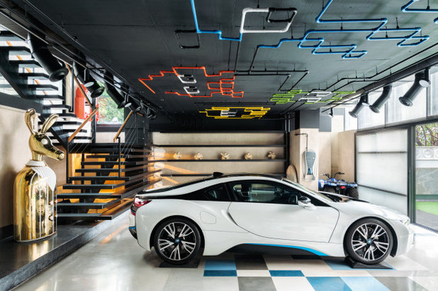 Contemporary Garage by Jannat Vasi Interior Design