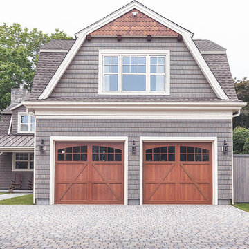 2 Car Garage with Room Over it in a Gambrel Style Zero Energy Ready Home