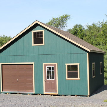 24'x24' SmartPanel Two Story Garage with workshop