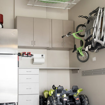 3-Tier Garage Storage: Cabinets, Wall and Overhead Storage