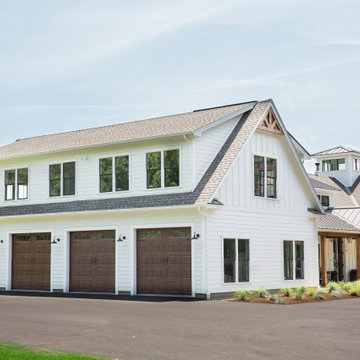 4 Car Garage with Shed Dormer