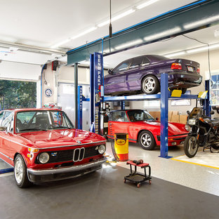 Inspiration for a contemporary garage workshop remodel in DC Metro