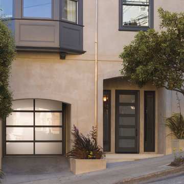 All glass Garage Door with Aluminum Frame