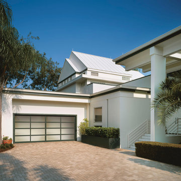 All glass Garage Door with Aluminum Frame