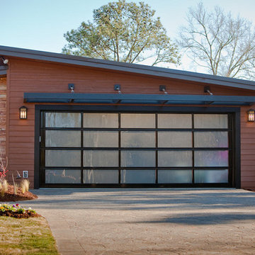 All glass Garage Door with Aluminum Frame