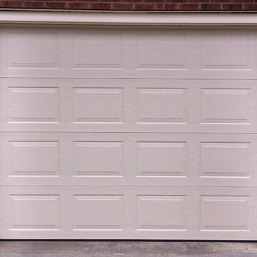 Almond Short Panel Overhead Garage Door