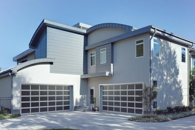 Inspiration for a medium sized contemporary attached double garage in New York.